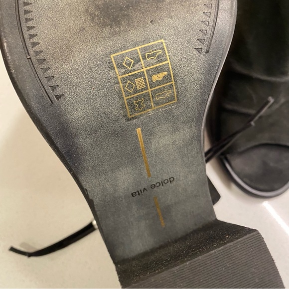 Dolce Vita Black Suede Lennox Women’s Ankle Boots Heels sz 8.5 - Picture 5 of 7